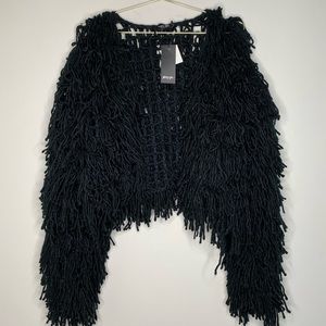 Black Shag Jacket Nasty Gal